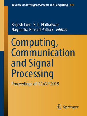 cover image of Computing, Communication and Signal Processing